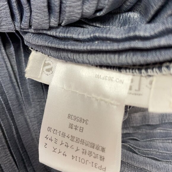 Issey Miyake Charcoal and White Long Sleeve Dress - Picture 2 of 9